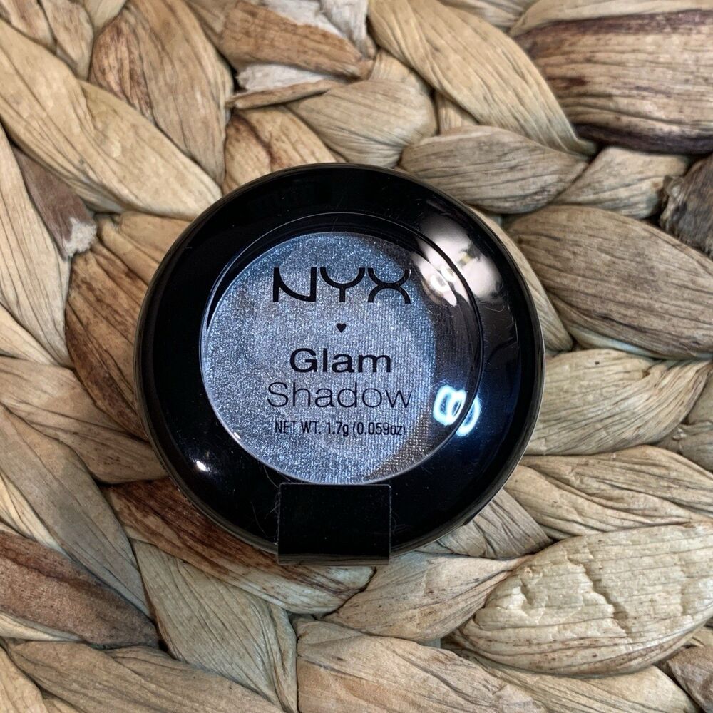 NYX® Glam Shadow Single GS21 PLAYER Silver Shimmer Glittery High Pigment SEALED